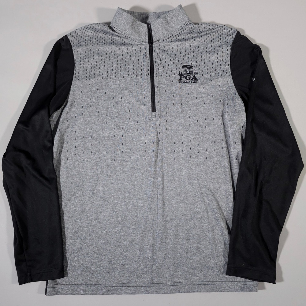 Adidas 1/4 Zip Pullover Mens Medium Grey 2020 PGA Harding Park Golf‎ Shirt